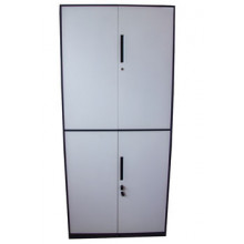 Dulap metalic pentru haine cu 4 uși, alb-gri 900x450x2000 mm